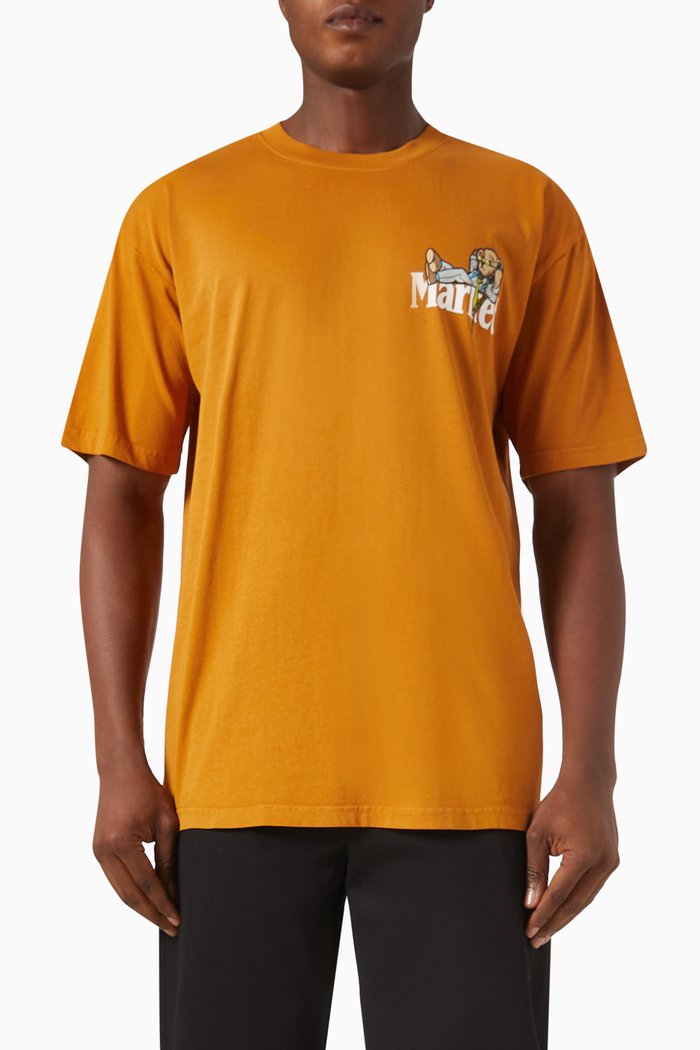 Better Call Bear T-shirt in Cotton, Brown