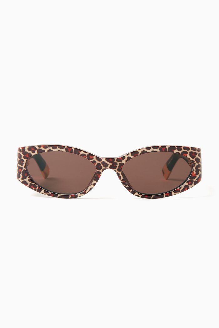 

Les Lunettes Ovalo Sunglasses in Acetate, Brown