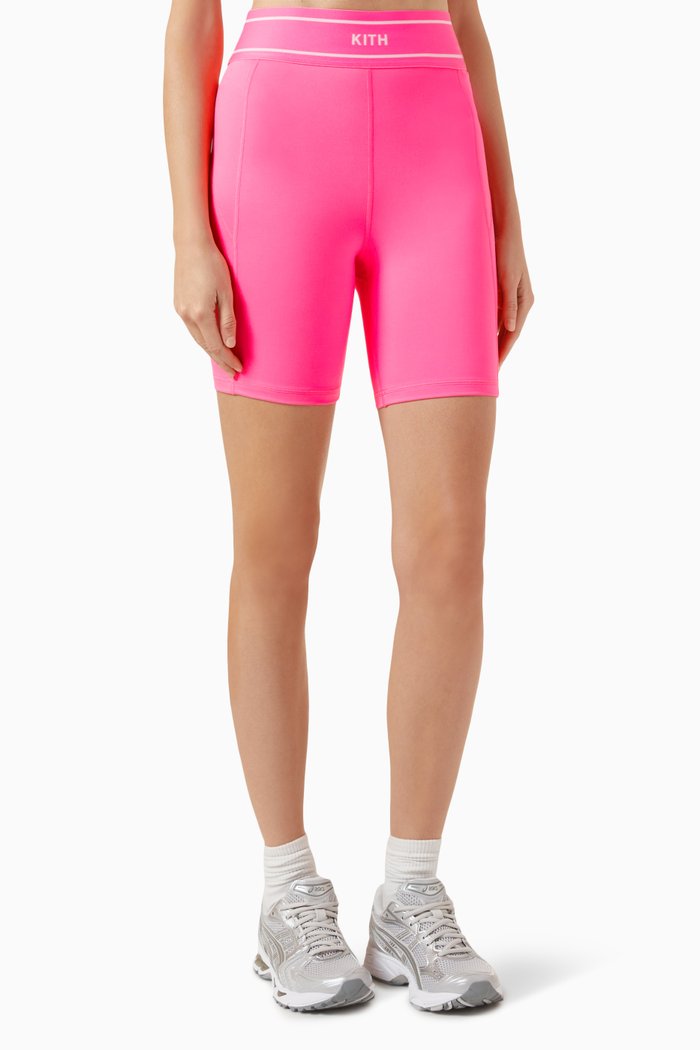 Lana Biker Shorts in Recycled Polyester, Pink