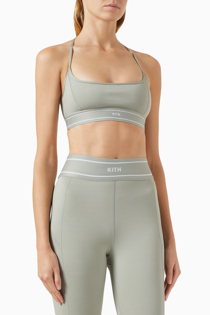 

Nadia Low-impact Bra in Recycled Polyester, Grey