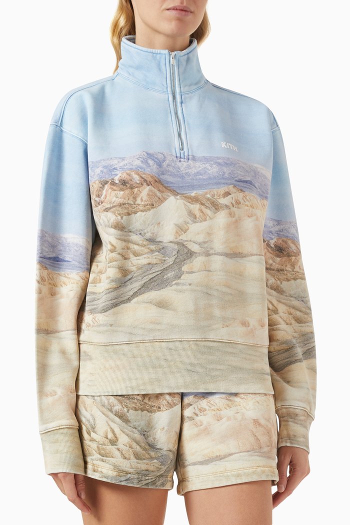 

Desert Landscape Hunter Sweatshirt in Cotton, Blue