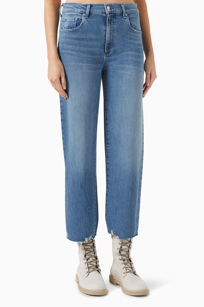 

Sabine Straight Cropped Jeans in Denim, Blue
