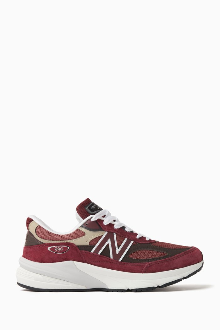 

Made in USA 990v6 in Suede & Mesh, Burgundy