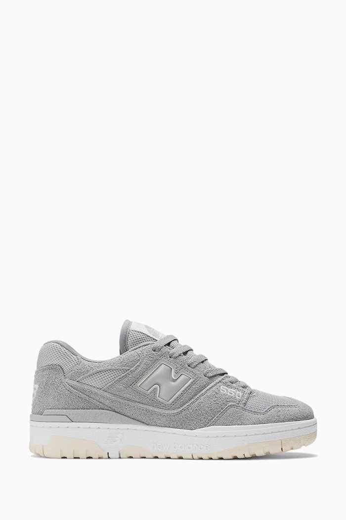 

BB550 Low-top Sneakers in Suede & Mesh, Grey