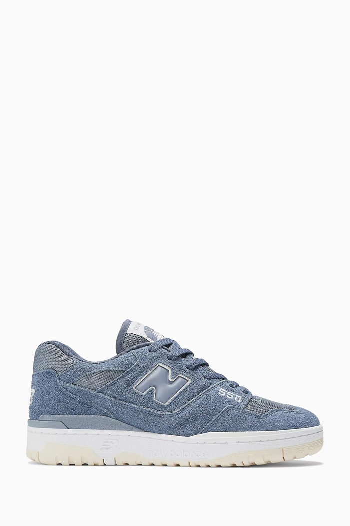 

BB550 Low-top Sneakers in Suede & Mesh, Grey