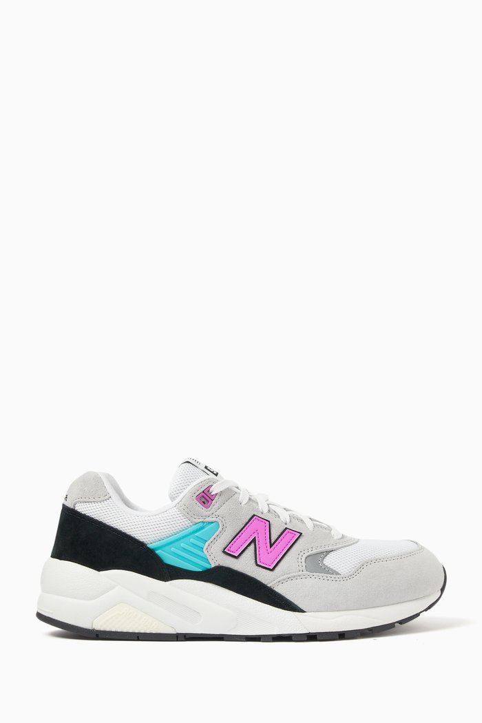 

580 Sneakers in Mesh & Suede, Multicolour