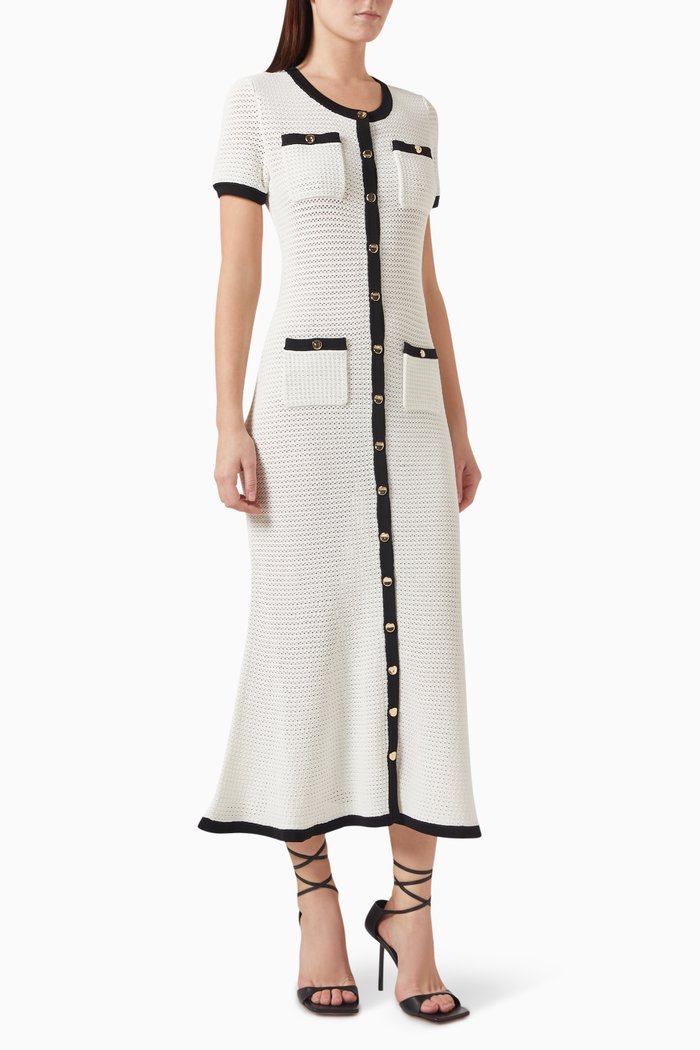 

Midi Dress in Crochet, White