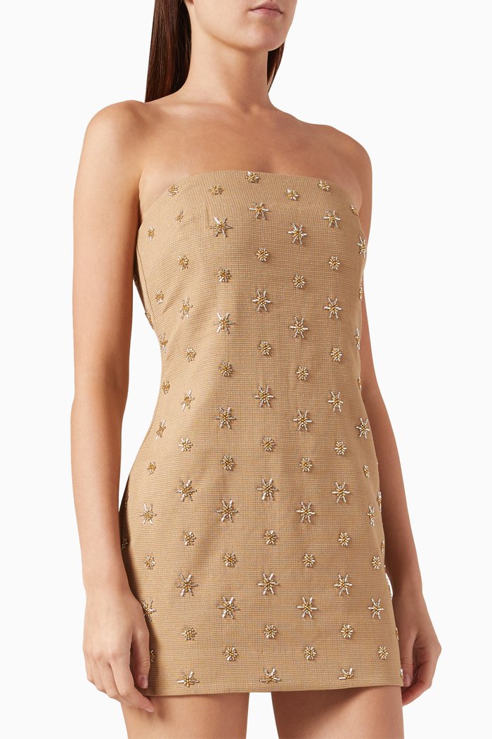 

Sunseeker Sequinned Mini Dress, Neutral