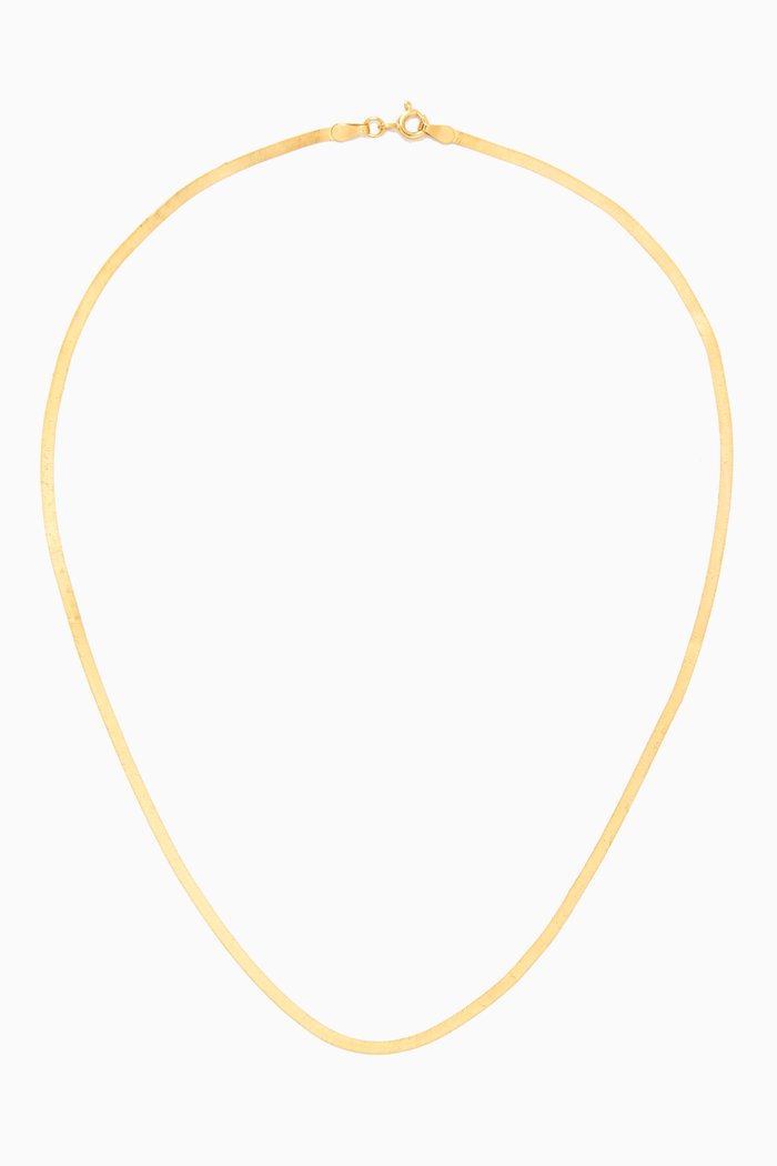 

Luxe Herringbone Chain in 18kt Gold