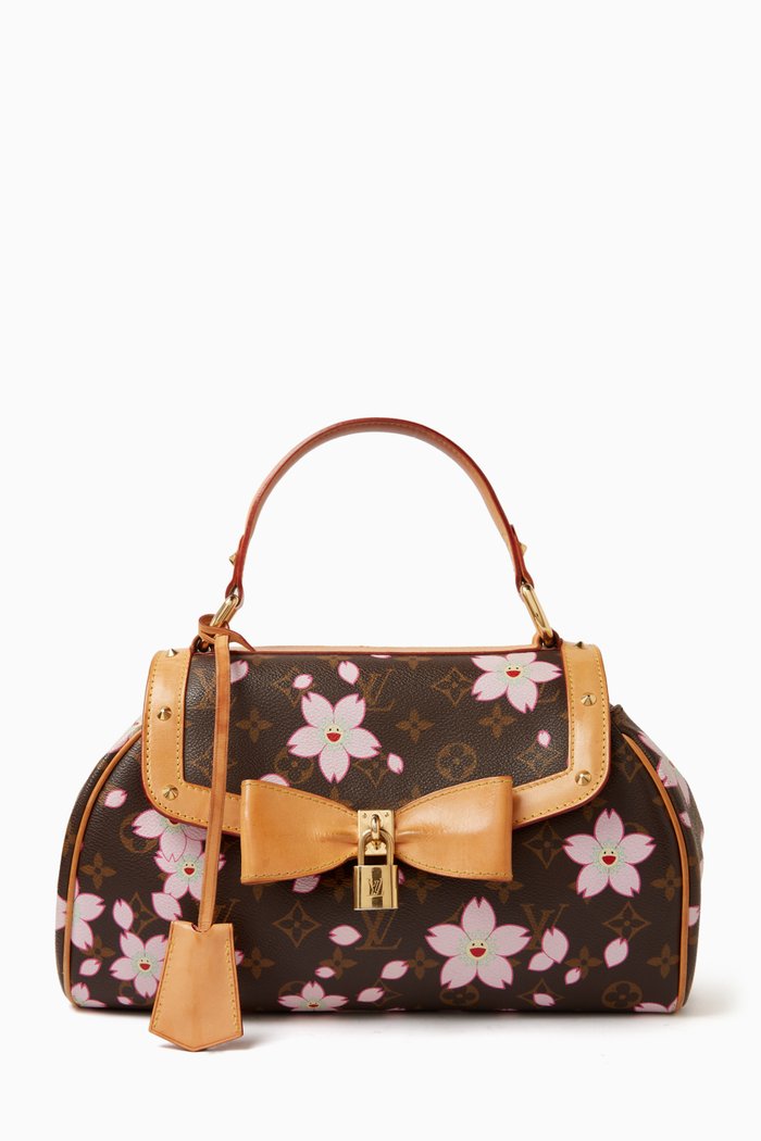 x Takashi Murakami Cherry Blossom Bag in Monogram Canvas, Brown