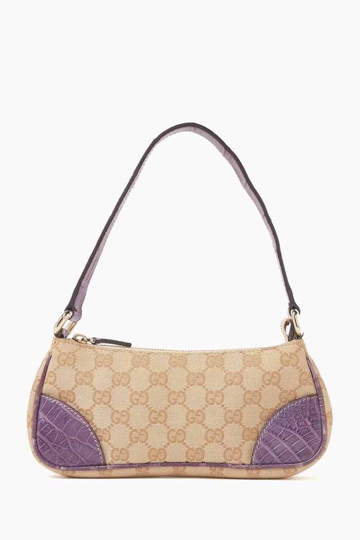 

Monogram Shoulder Bag in GG Canvas, Brown