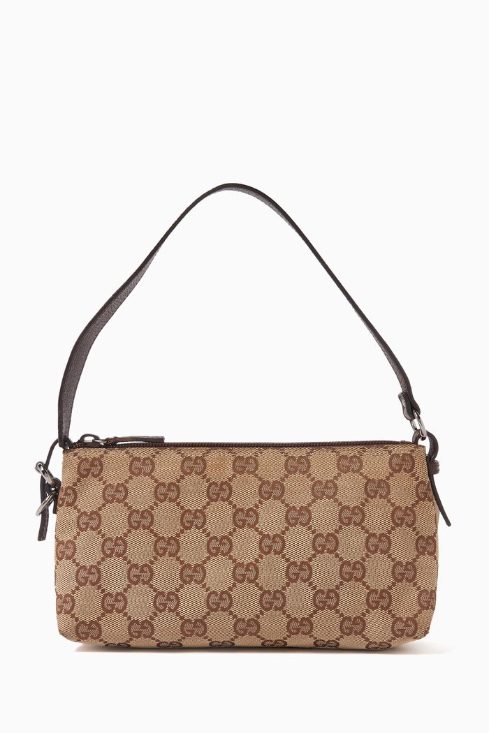

Pochette Bag in GG Canvas, Brown