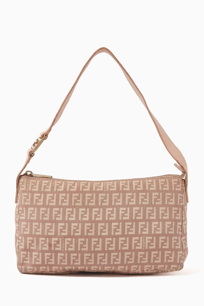 

Pochette Shoulder Bag in Zuchinno Canvas, Purple