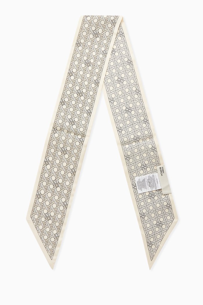 

Twilly Scarf in Silk Twill, Neutral