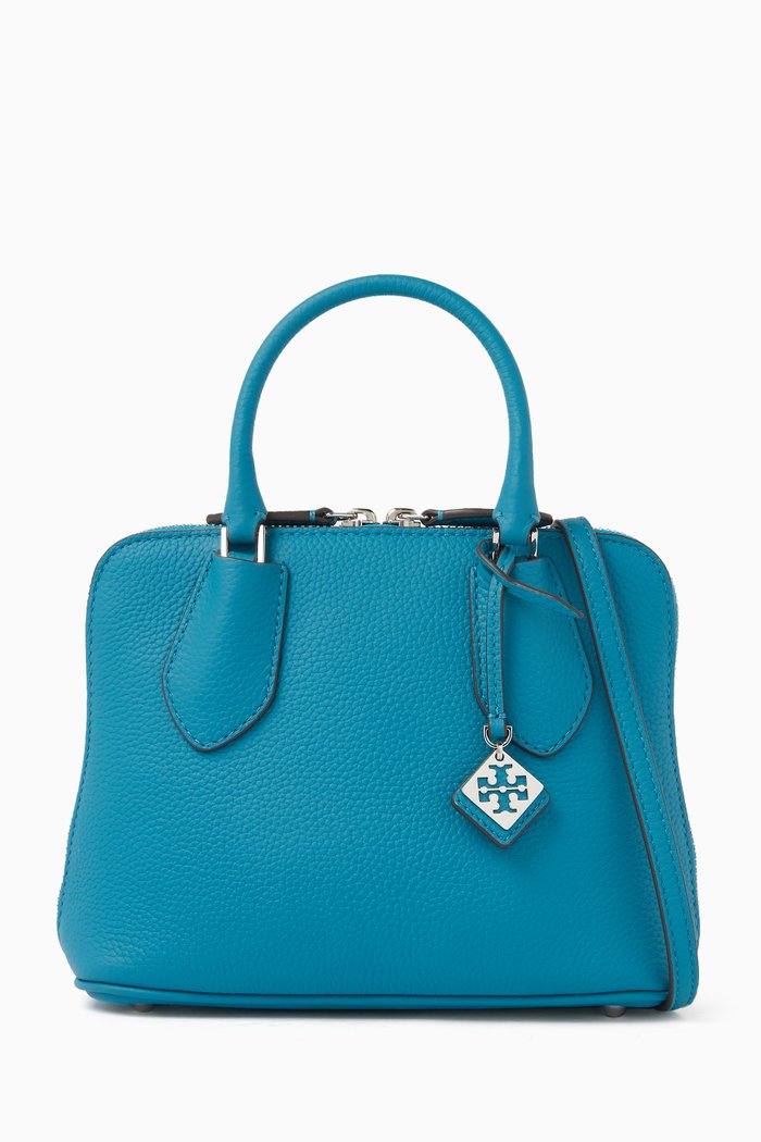 

Mini Swing Bag in Pebbled Leather, Blue