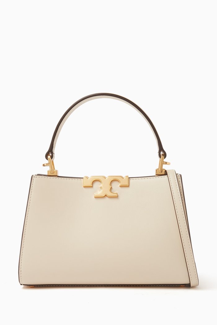 

Mini Eleanor Satchel in Leather, Neutral