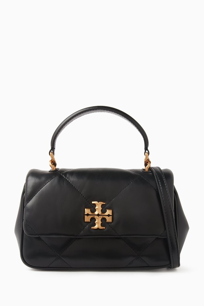 

Kira Diamond Top-handle Bag in Nappa Leather, Neutral