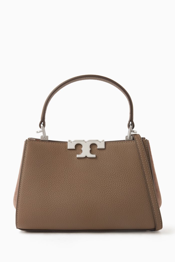 Mini Eleanor Satchel in Pebbled Leather, Neutral