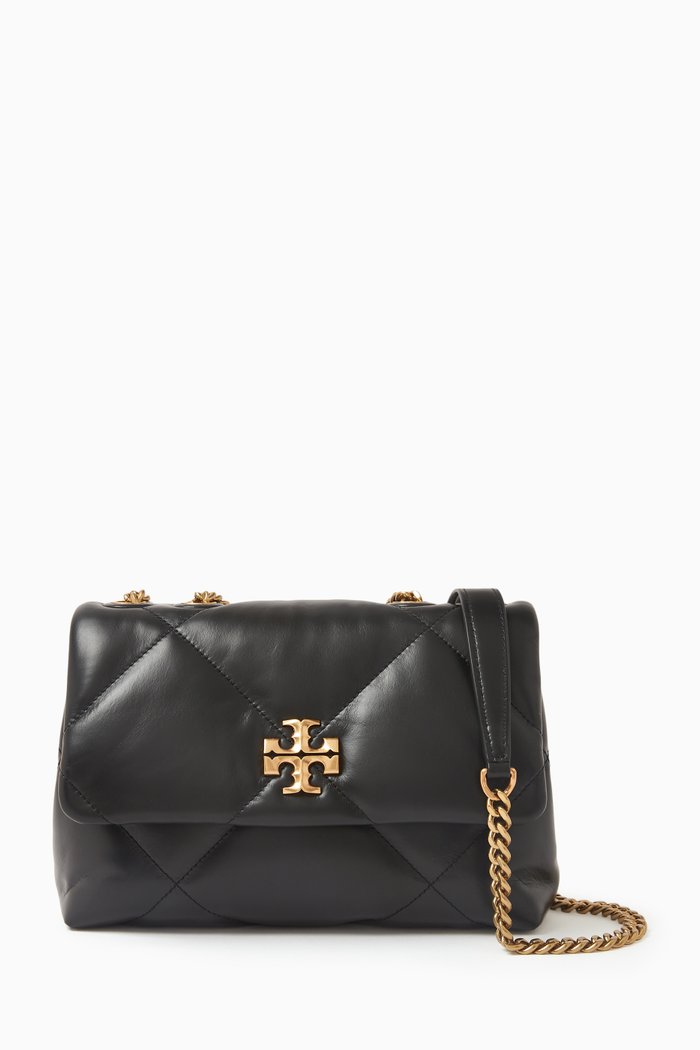 

Kira Convertible Shoulder Bag in Quilted Leather, Neutral