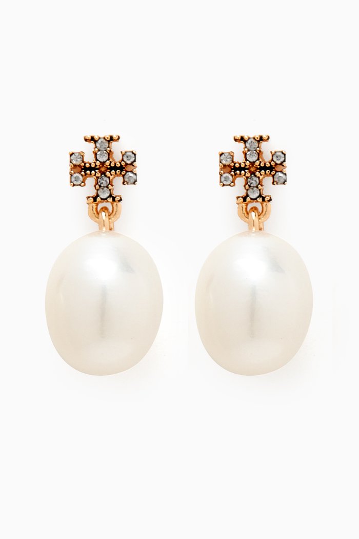 

Kira Pearl Drop Earrings, White