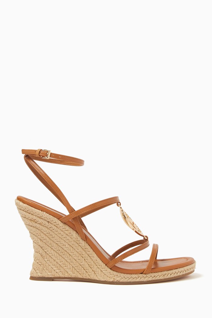 

Capri Miller Espadrille Sandals in Leather, Brown