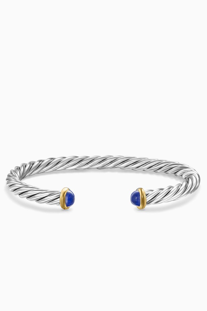 

Cable Classic Lapis Lazuli Cuff Bracelet in Sterling Silver