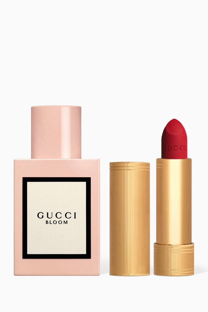 Bloom Eau de Parfum Mat Lip Gift Set, Colourless