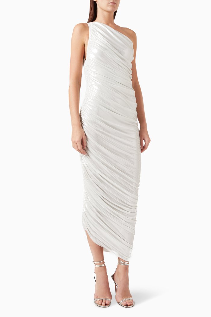 

Diana One-shoulder Gown, Neutral