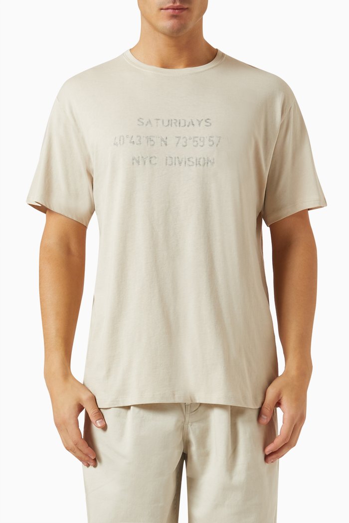 

Reverse NYC Division T-shirt in Cotton Jersey, Neutral
