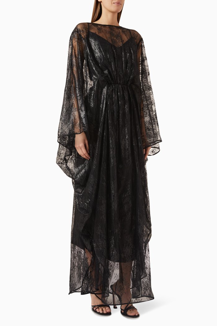 

Biancale Maxi Dress in Lace, Black