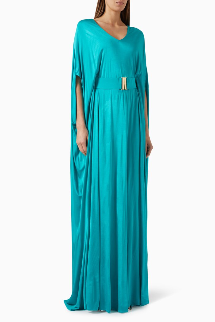 

Valguarnera Maxi Dress in Viscose, Blue