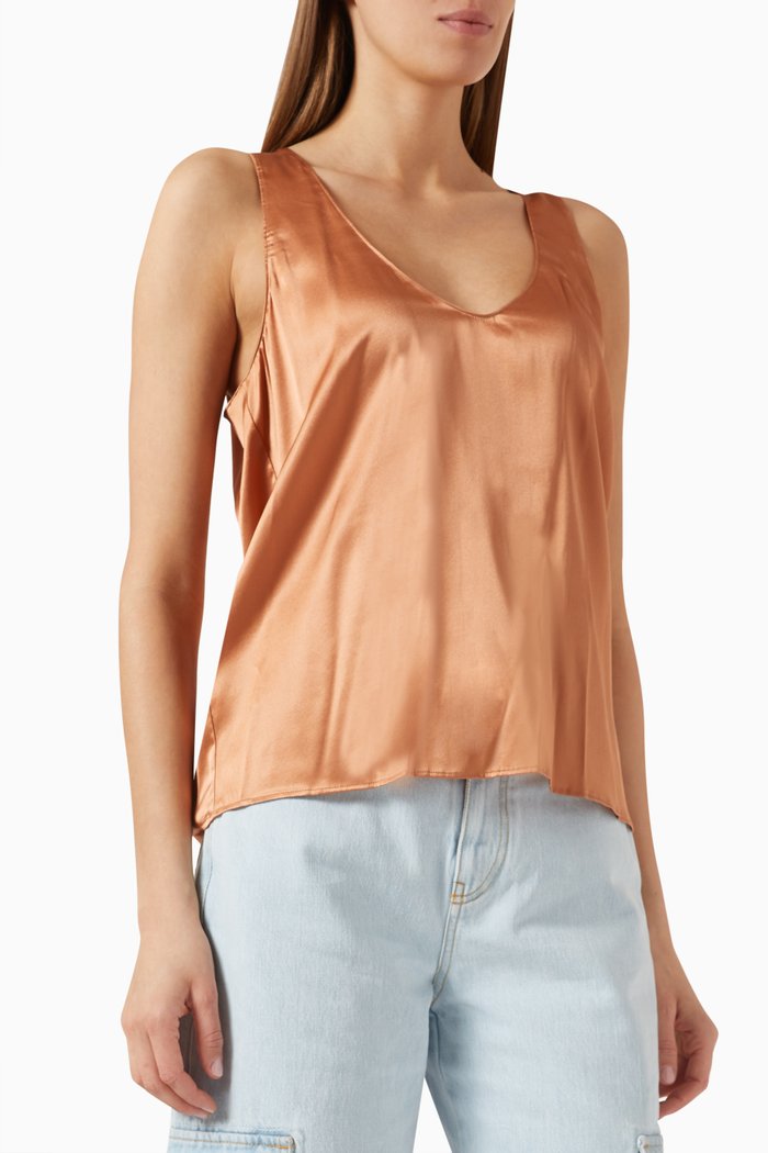 

Marcelino Top in Silk, Pink