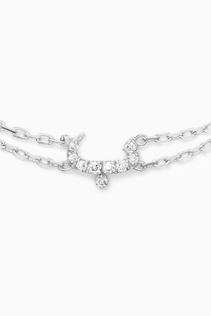 

Arabic Letter ب Diamond Bracelet in 18kt White Gold