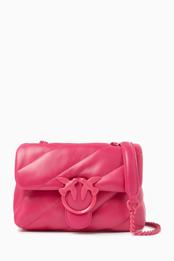

Mini Love Puff Crossbody Bag in Sheepskin Leather, Pink
