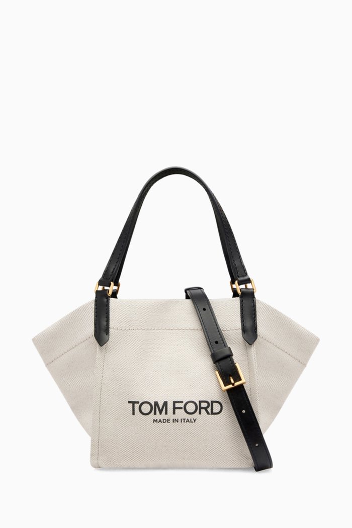 

Small Amalfi Bag in Canvas, Black