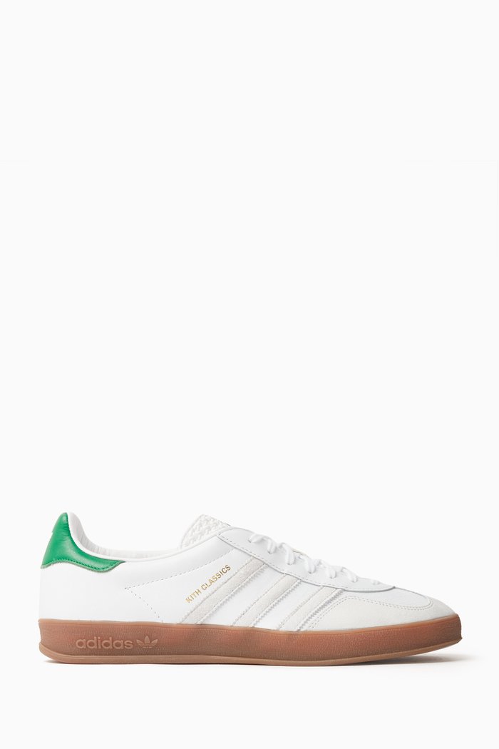 

x Adidas Gazelle Sneakers in Leather, White