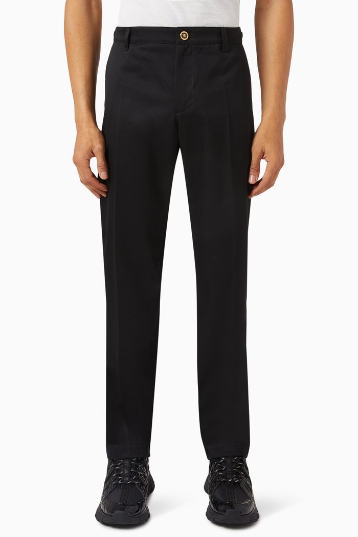 Medusa Biggie Pants in Gabardine, Black