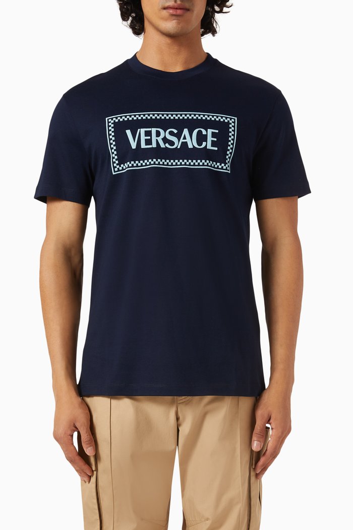

Logo T-shirt in Cotton-jersey, Blue