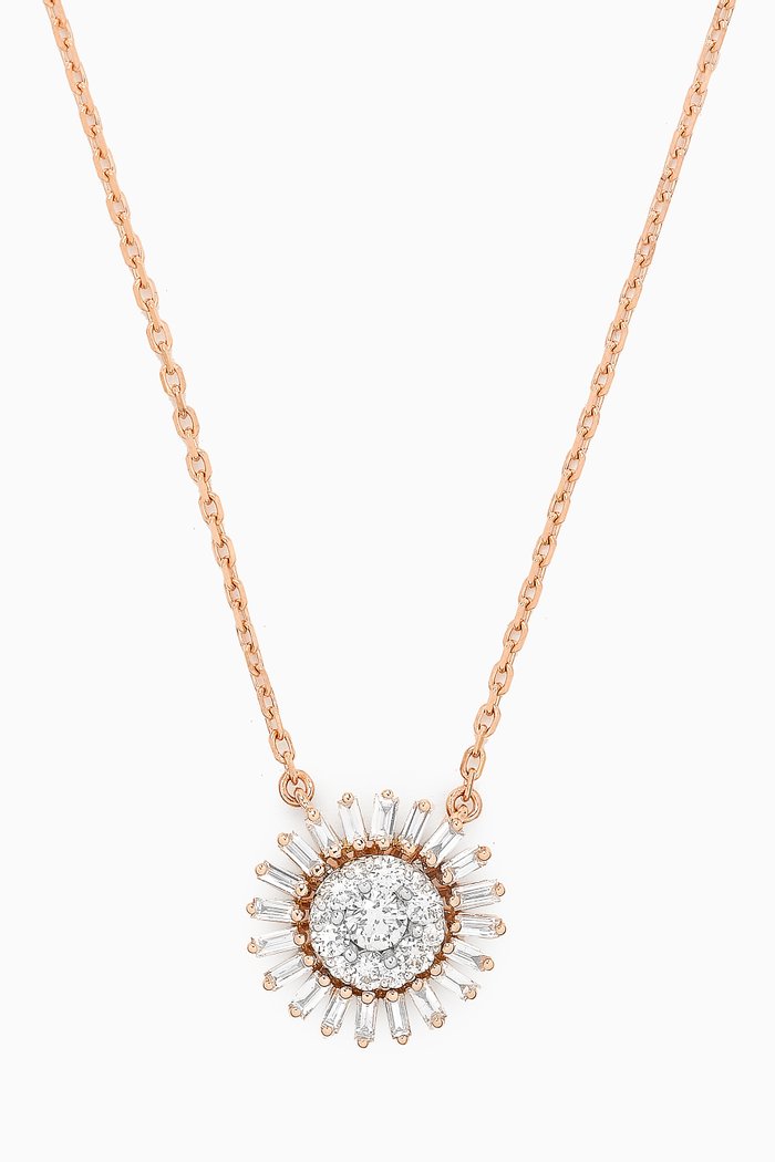 

Flower Diamond Pendant in 18kt Rose Gold