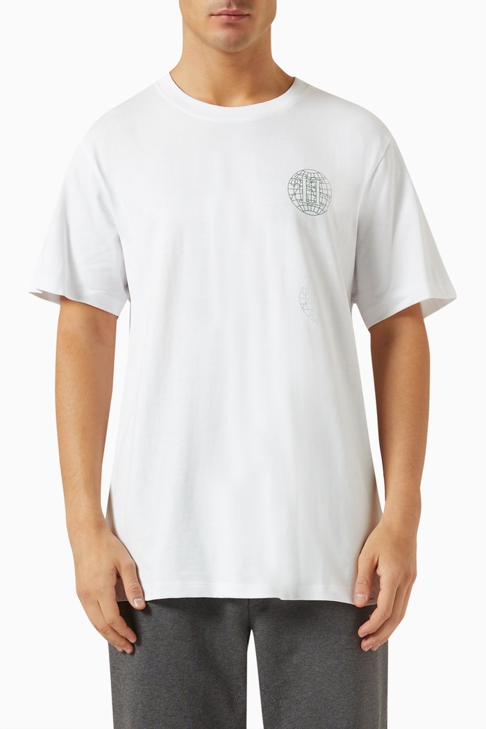 

Globe T-shirt in Cotton, White