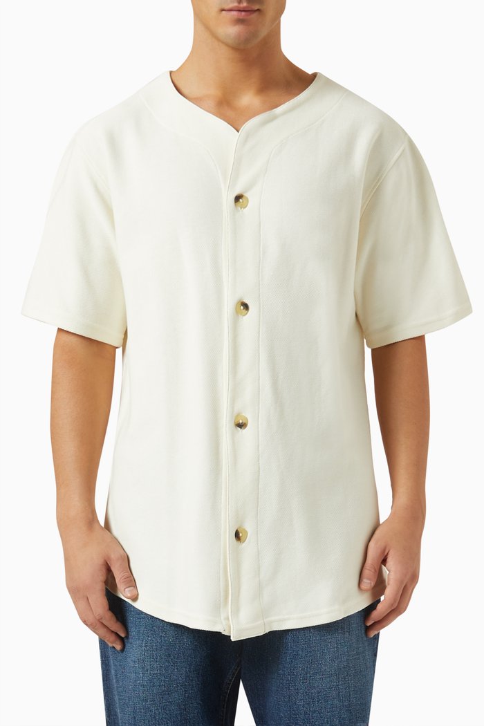

Barry Baseball Shirt in Cotton Jersey, Neutral