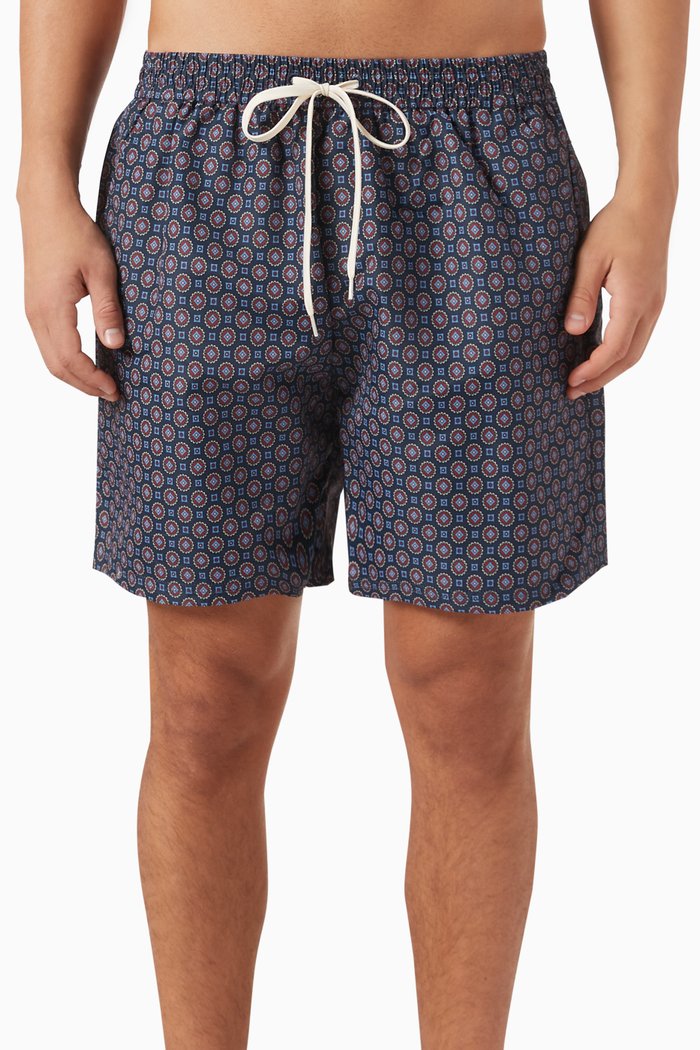 

Stan All-over Print Swim Shorts, Blue
