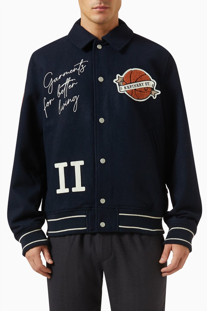 

Varsity Jacket 4.0 in Wool, Blue