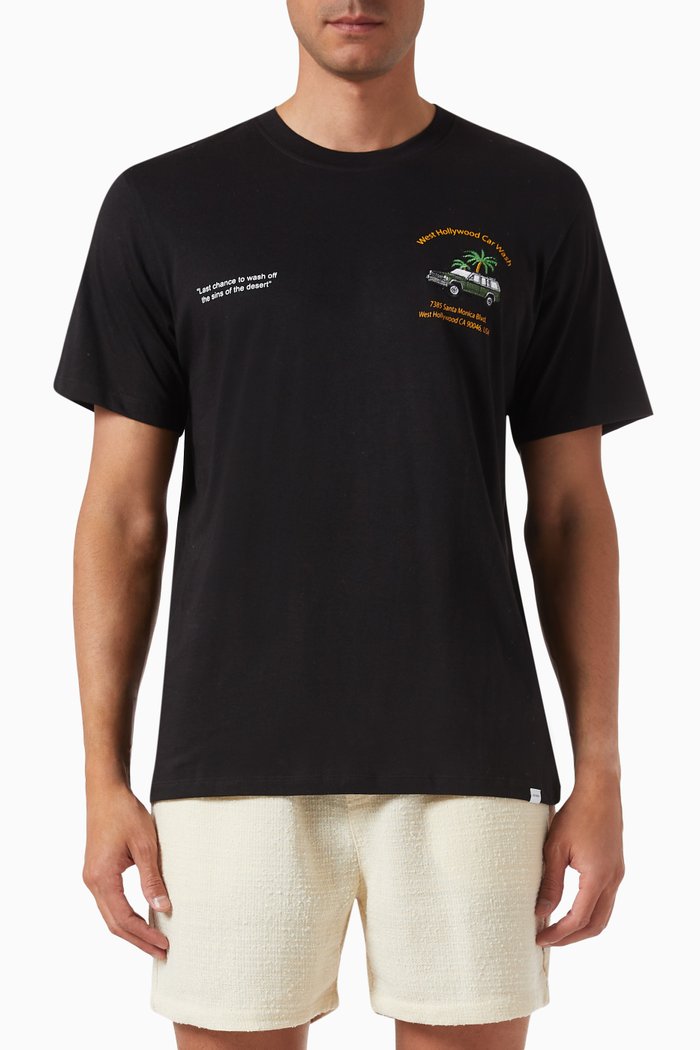

Car Wash T-shirt in Cotton, Black