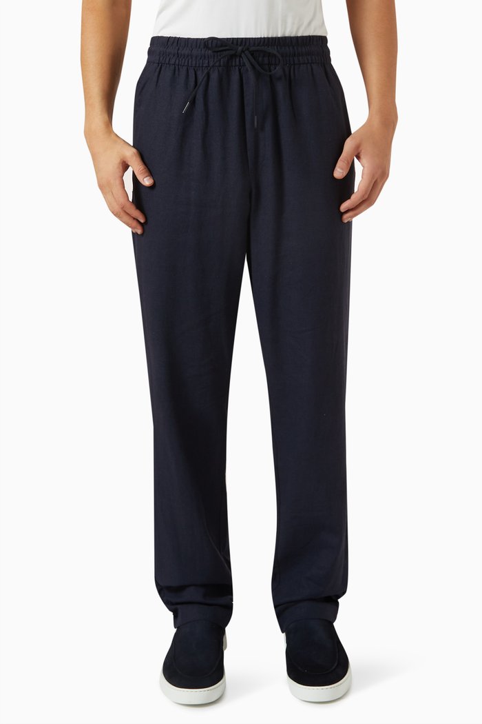 

Patrick Pants in Linen, Blue