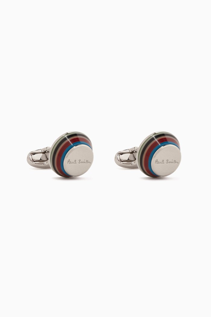 

Taper Logo Cufflinks in Metal, Multicolour