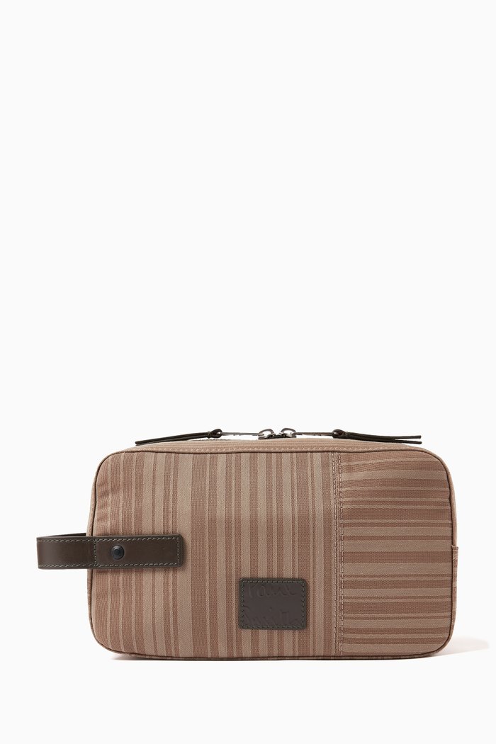 

Shadow Stripe Wash Bag, Neutral