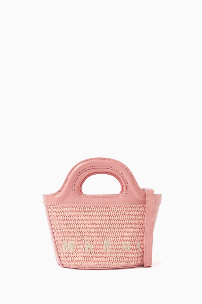 

Micro Tropicalia Bag in Raffia, Multicolour