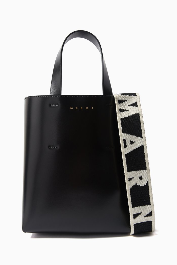 

Mini Museo Leather Bag, Black
