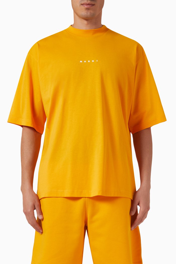 

Logo T-shirt in Bio Cotton Jersey, Orange
